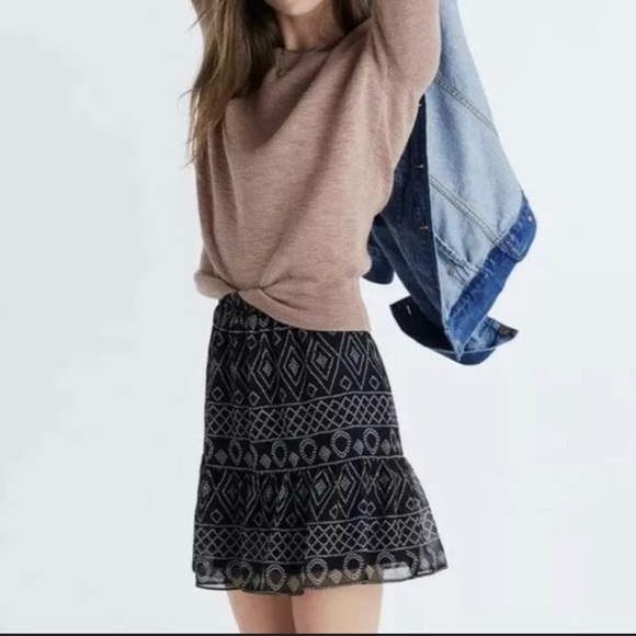 Madewell Caravan Print Mini Skirt- Size Small - Picture 2 of 7